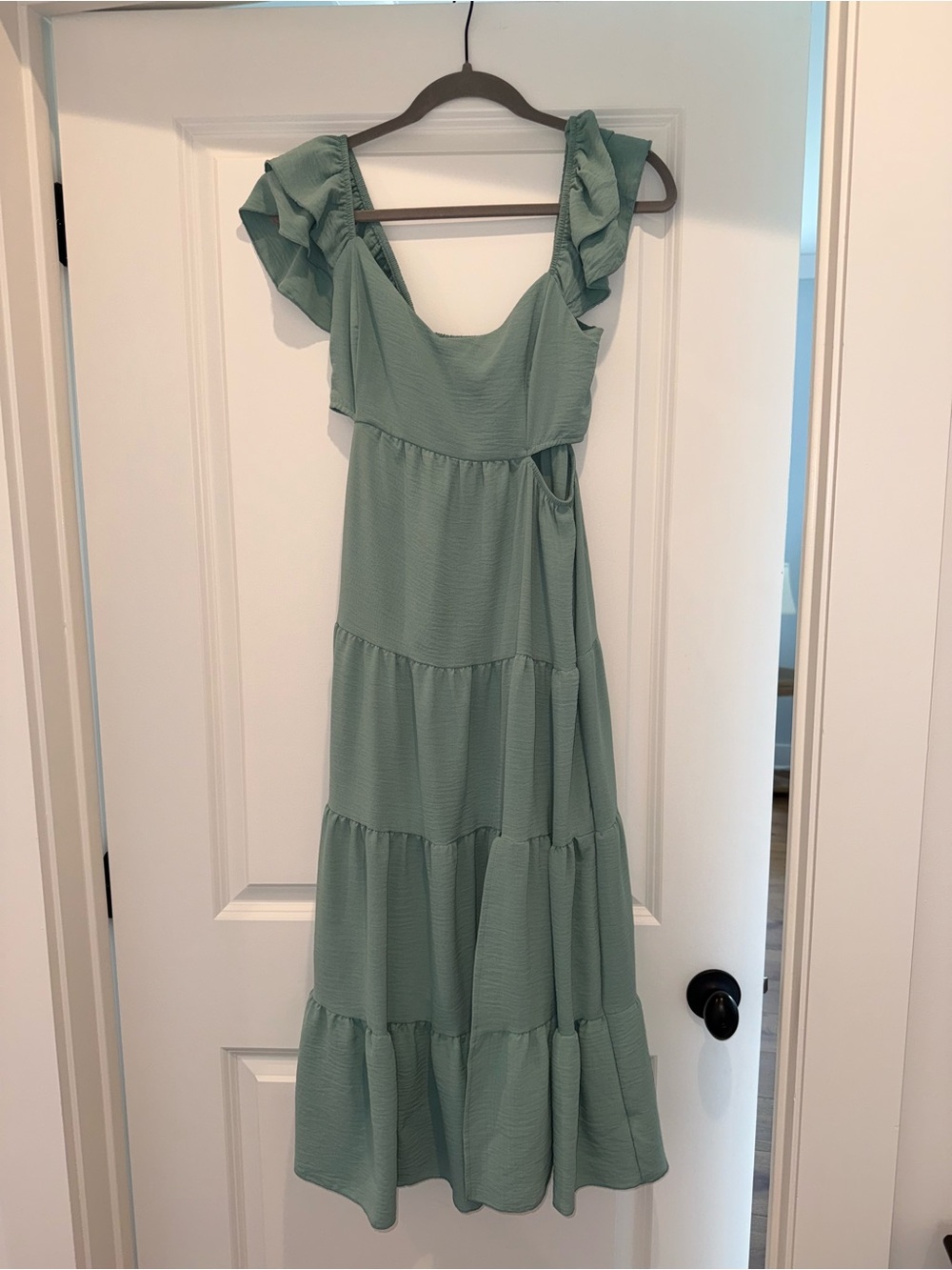 Sea Blue Summer Maxi Dress
